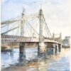 Albert Bridge London - a watercolour by Christina Bonnett