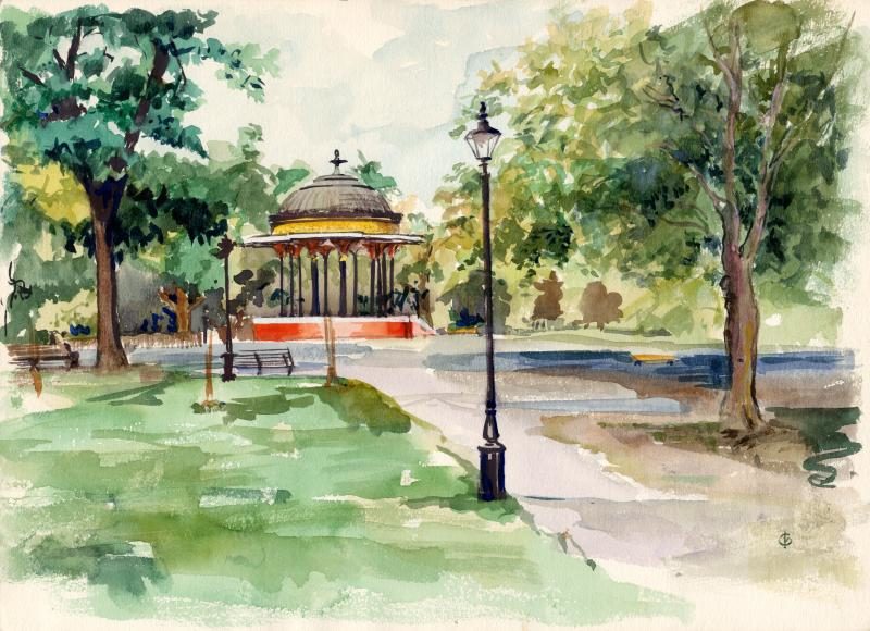 The Bandstand on Clapham Common by Christina Bonnett