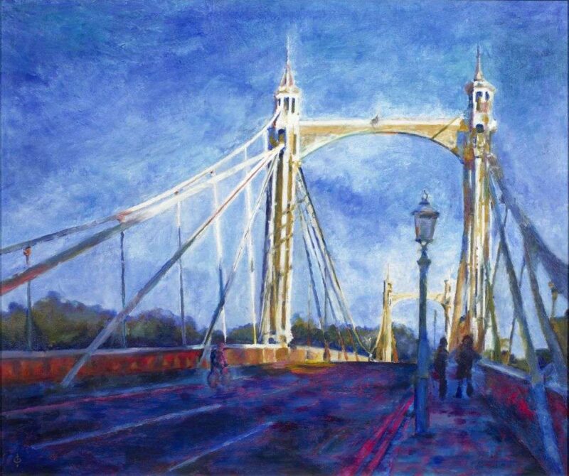 Albert-Bridge-Evening by Christina Bonnett