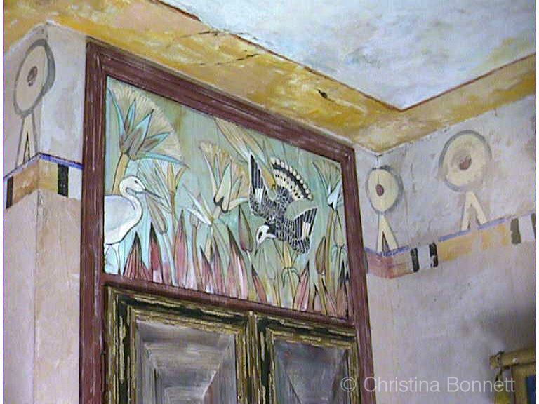 Egyptian Birds Bathroom Mural