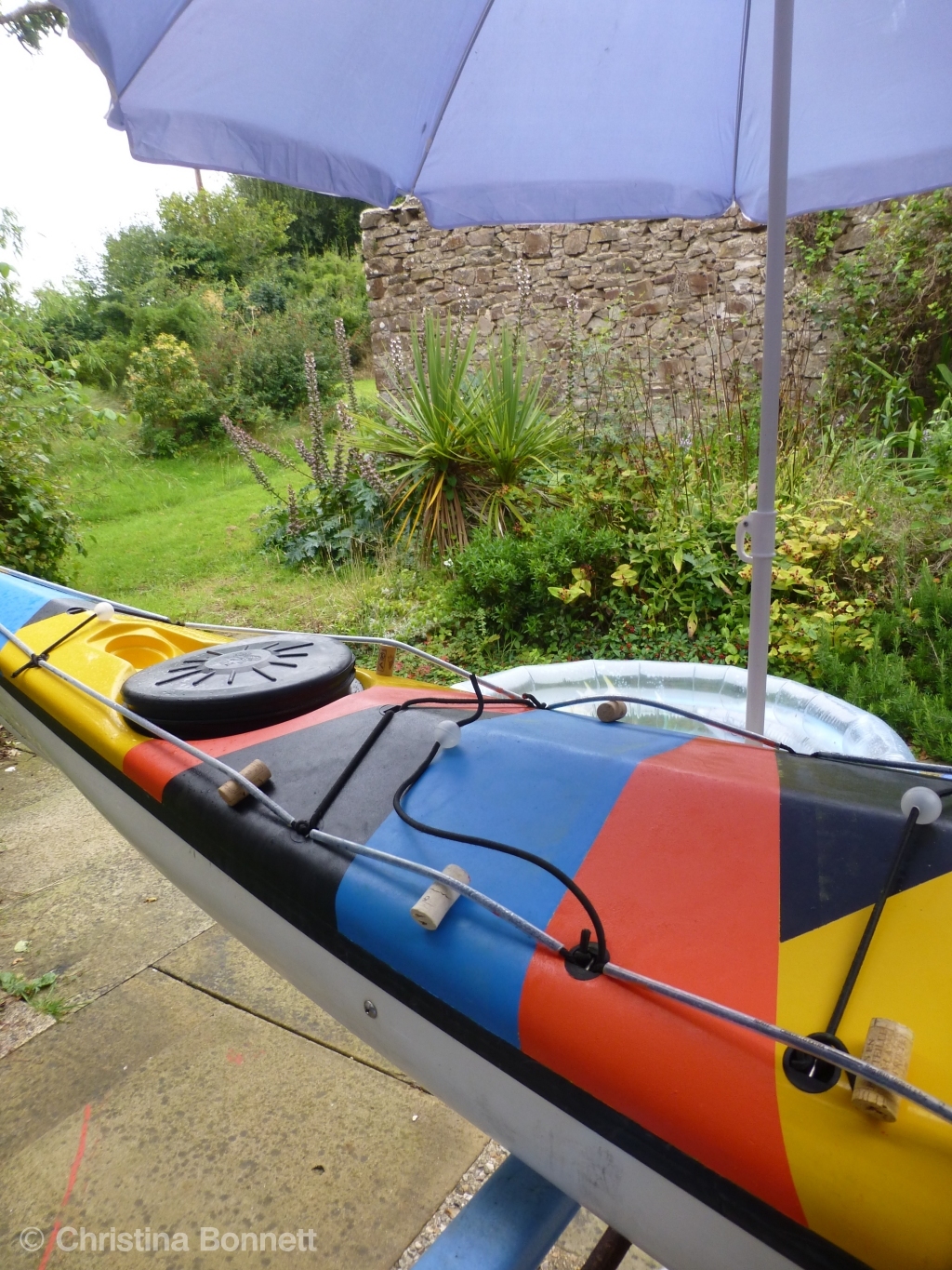 Painting Dazzle Camouflage on a Kayak Using Acrylics Christina Artist