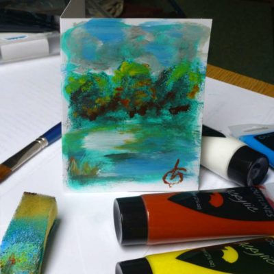 Painted card