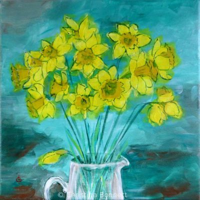 Flamboyant Daffodils by Christina Bonnett