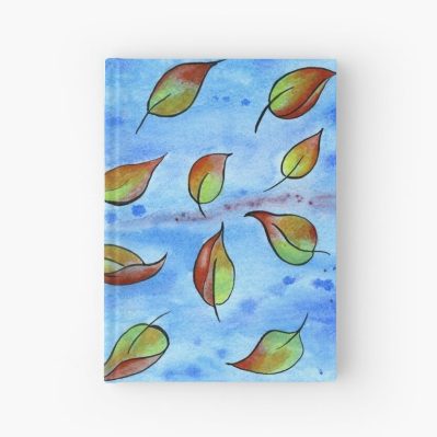 Floating Leaves Hardcover Journal