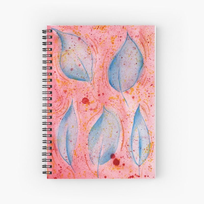 Pink and Blue Spiral Notebook